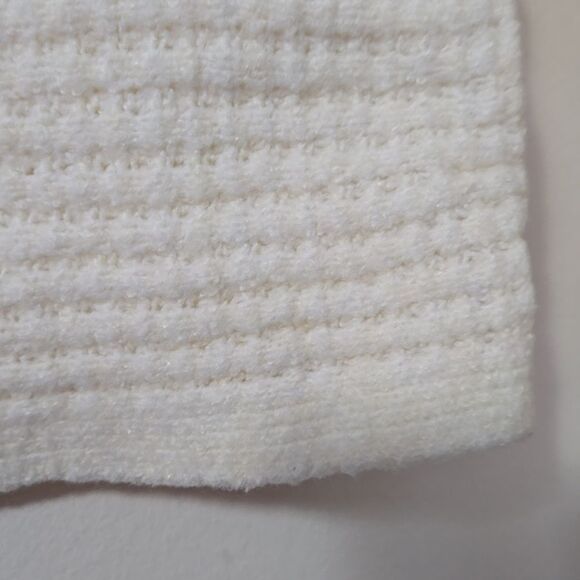 SO Waffle Knit Sweater Collared Size  Large Womens Comfy Warm Boxy - Picture 5 of 7